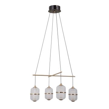 Italux Alani PND-34375-4-BK Závěsná lampa 4x24W/LED 3000K 1931lm IP20