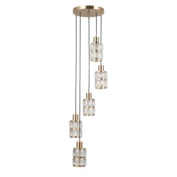 Italux Alma PND-40668-5-HBR Závěsná lampa 5x40W/E27 IP20