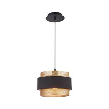 Italux Bans PND-27467-1-BK-GD Závěsná lampa 1x40W/E27 IP20