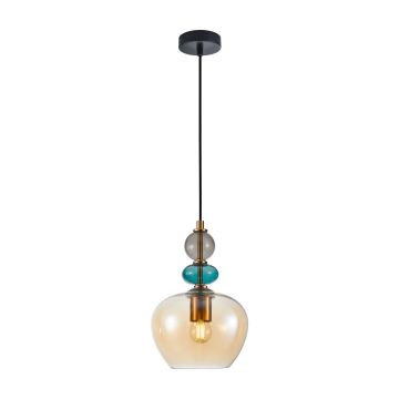 Italux Busco PND-30263-1A-BRO-AMB Závěsná lampa 1x40W/E27 IP20