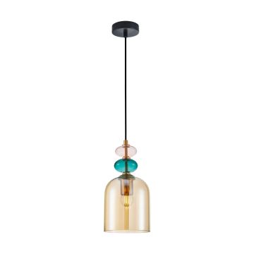 Italux Busco PND-30263-1B-BRO-AMB Závěsná lampa 1x40W/E27 IP20