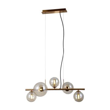 Italux Canello PND-406007-5-HBR Závěsná lampa 5x5W/G9 IP20
