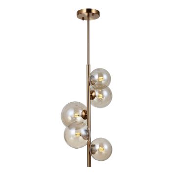 Italux CANELLO PND-406007-V5-HBR Závěsná lampa 5x5W/G9 IP20