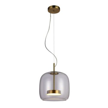 Italux Caste PND-17760A-BRSS-CL Závěsná lampa 1x10W/LED 3000K 850lm IP20