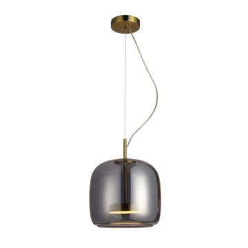 Italux Caste PND-17760A-BRSS-SG Závěsná lampa 1x10W/LED 3000K 850lm IP20