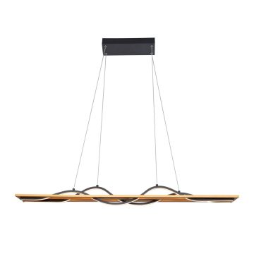 Italux Conato PND-23848-30W-BK-GD Závěsná lampa 2x35W/LED 3000K 1200lm IP20