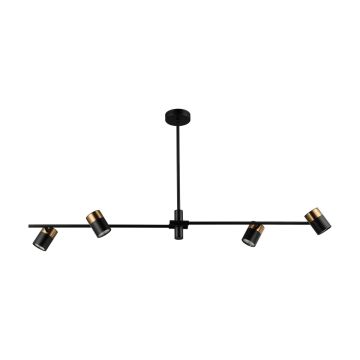Italux Elice PND-58892-4-BK-BRO Stropní lampa 4x35W/GU10 IP20