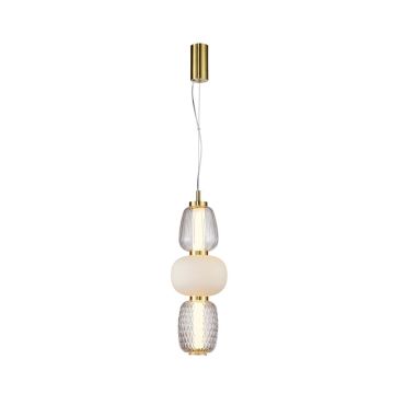 Italux Eris PND-98374-28W-GD Závěsná lampa 1x28W/LED 3000K 3748lm IP20