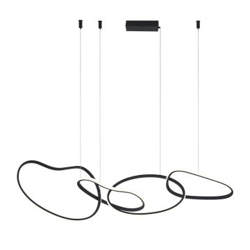 Italux Fonte PND-22412-S4-BK Závěsná lampa 4x60W/LED 3000K|4000K|6000K 5300lm IP20