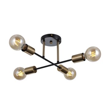 Italux FORMIO PND-4052-4-BL-HBR Stropní lampa 4x40W/E27 IP20