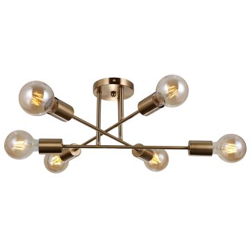 Italux FORMIO PND-4052-6-HBR Stropní lampa 6x40W/E27 IP20