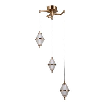 Italux Fuente PND-34395-3-HBR Závěsná lampa 3x15W/LED 3000K 1108lm IP20