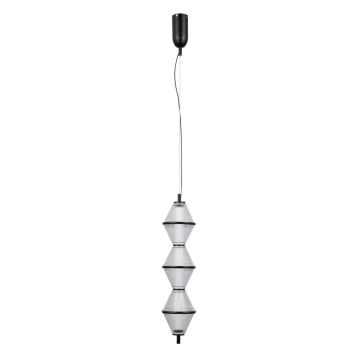 Italux Fuente PND-34395-3V-BK Závěsná lampa 3x15W/LED 3000K 1108lm IP20
