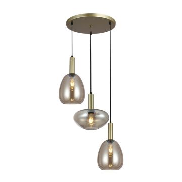 Italux Gater PND-23541-3-GD-CH Závěsná lampa 3x40W/E27 IP20