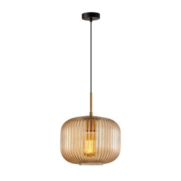 Italux Gavino PND-26476-1-BRO-AMB Závěsná lampa 1x40W/E27 IP20