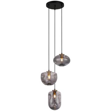 Italux HATELLA PND-112038-3A-BRO+SG Závěsná lampa 3x40W/E27 IP20