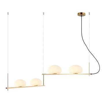 Italux KERNIO PND-357784-BRO+W Závěsná lampa 4x25W/G9 IP20