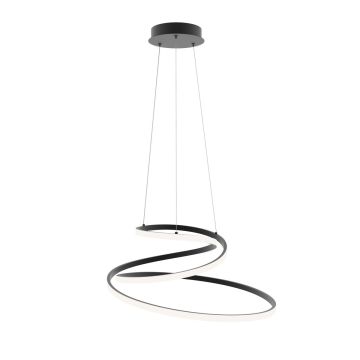 Italux Lorila PND-2168-M-BK Závěsná lampa 1x60W/LED 3000K|4000K|6000K 3300lm IP20