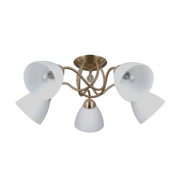 Italux Lugano PND-5643-5-HBR Stropní lampa 5x40W/E27 IP20