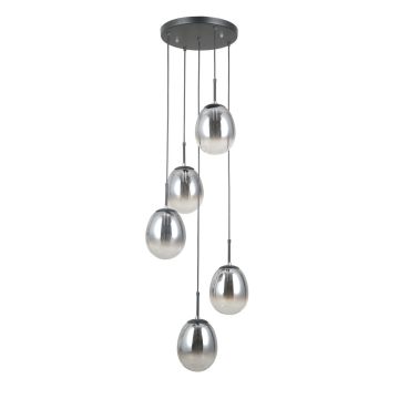 Italux Meolo PND-40825-5-BK Závěsná lampa 5x40W/E14 IP20