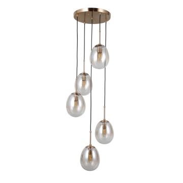 Italux Meolo PND-40825-5-GD Závěsná lampa 5x40W/E14 IP20