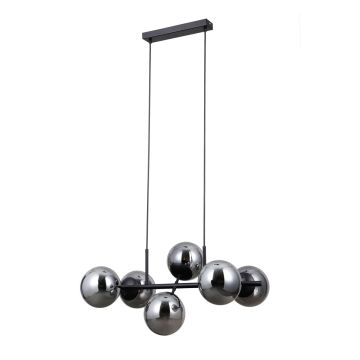 Italux Molite PND-1098-6-BK Závěsná lampa 6x40W/E14 IP20