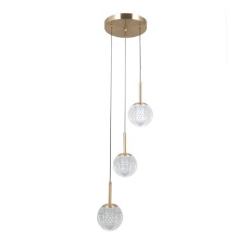 Italux Padri PND-40827-3-HBR-CL Závěsná lampa 3x5W/G9 IP20