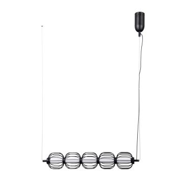 Italux Pedro PND-34405-5-BK Závěsná lampa 5x20W/LED 3000K 793lm IP20
