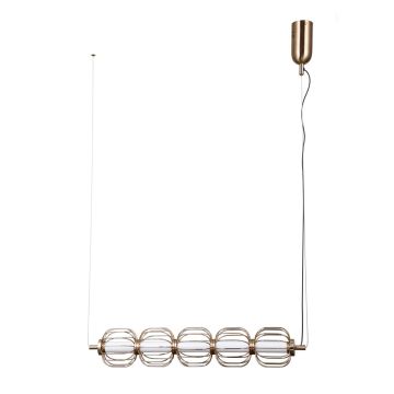 Italux Pedro PND-34405-5-HBR Závěsná lampa 5x20W/LED 3000K 793lm IP20