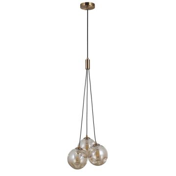 Italux PERLOS PND-54456-3-HB-AMB Závěsná lampa 3x5W/G9 IP20