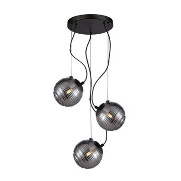 Italux Perona PND-92389-3A-BK Závěsná lampa 3x40W/G9 IP20