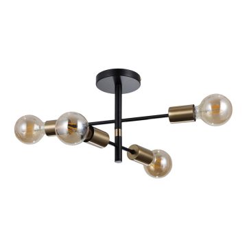 Italux PIANSI PND-4025-4-BL-HBR Závěsná lampa 4x40W/E27 IP20