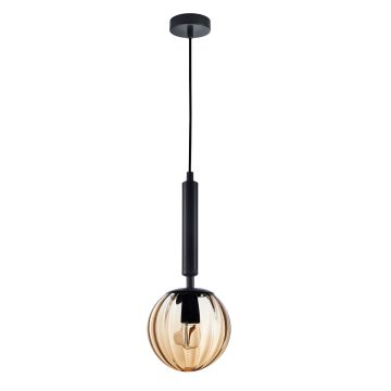 Italux RAVENA PND-2324-1 BK+AMB Závěsná lampa 1x10W/E27 IP20