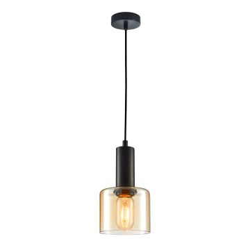 Italux SANTIA PND-65342-1-BK+AMB Závěsná lampa 1x40W/E27 IP20