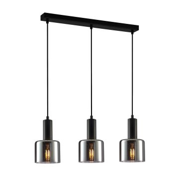 Italux SANTIA PND-65342-3-BK+SG Závěsná lampa 3x40W/E27 IP20