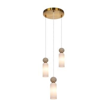 Italux Santos PND-95331-3-BRSS Závěsná lampa 3x40W/G9 IP20