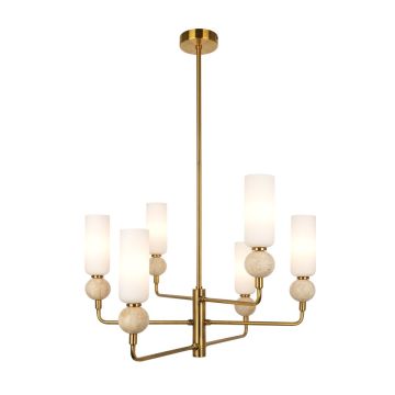 Italux Santos PND-95331-6-BRSS Stropní lampa 6x40W/G9 IP20