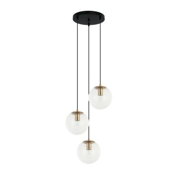 Italux Sarpo PND-58867-3S-BK-BRO Závěsná lampa 3x40W/E27 IP20