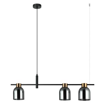 Italux SERVIO PND-66892-3-BK-SG Závěsná lampa 3x40W/E14 IP20