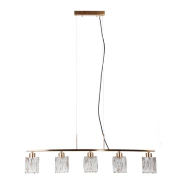 Italux Simona PND-40814-5-HBR Závěsná lampa 5x40W/E14 IP20