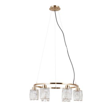 Italux Simona PND-40814-6-HBR Závěsná lampa 6x40W/E14 IP20