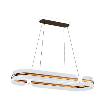 Italux Sopla PND-63728-56W-3K-GD Závěsná lampa 1x56W/LED 3000K 3900lm IP20