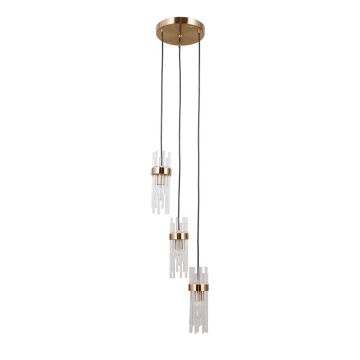 Italux Taraso PND-40760-3-HBR Závěsná lampa 3x40W/E14 IP20