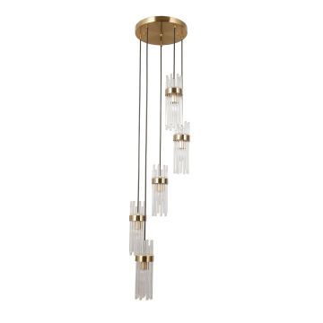 Italux Taraso PND-40760-5-HBR Závěsná lampa 3x40W/E14 IP20