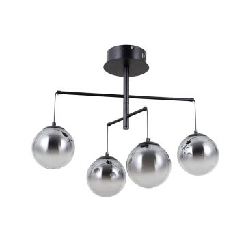 Italux Velada PND-34381-4-BK Závěsná lampa 4x20W/LED 3000K 1810lm IP20