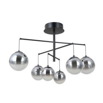 Italux Velada PND-34381-6-BK Závěsná lampa 6x30W/LED 3000K 2010lm IP20