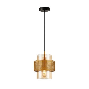 Italux Vinoti PND-22132-1S-GD-AMB Závěsná lampa 1x40W/E27 IP20