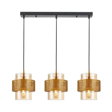 Italux Vinoti PND-22132-3S-GD-AMB Závěsná lampa 3x40W/E27 IP20
