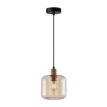 Italux Zona PND-29257A-1-BRO-AMB Závěsná lampa 1x40W/E27 IP20