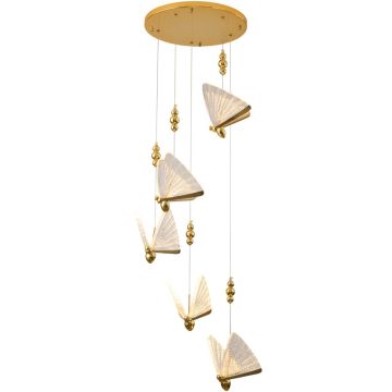 Step Into Design BEE LAMP MP0090-5 gold Závěsná lampa 5x20W/LED 3000K 1600 lm IP20